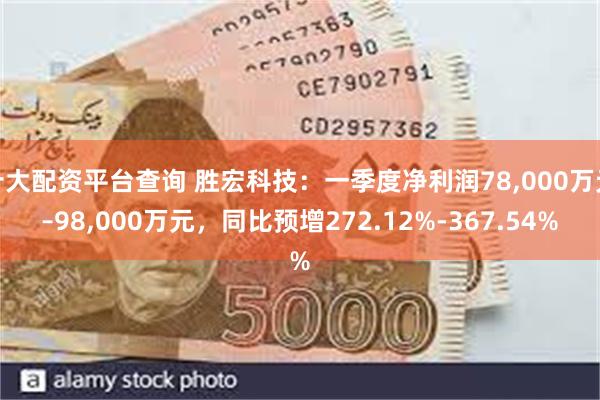 十大配资平台查询 胜宏科技：一季度净利润78,000万元–98,000万元，同比预增272.12%-367.54%