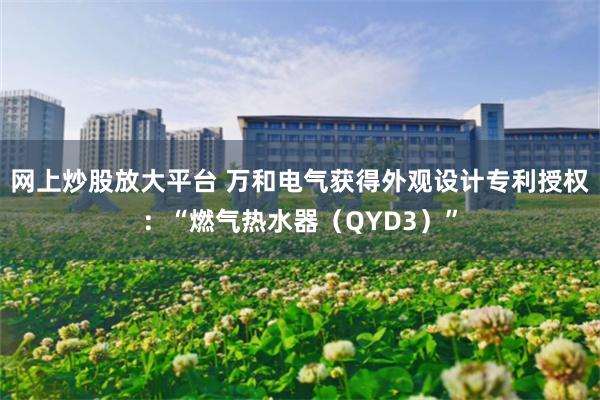网上炒股放大平台 万和电气获得外观设计专利授权：“燃气热水器（QYD3）”