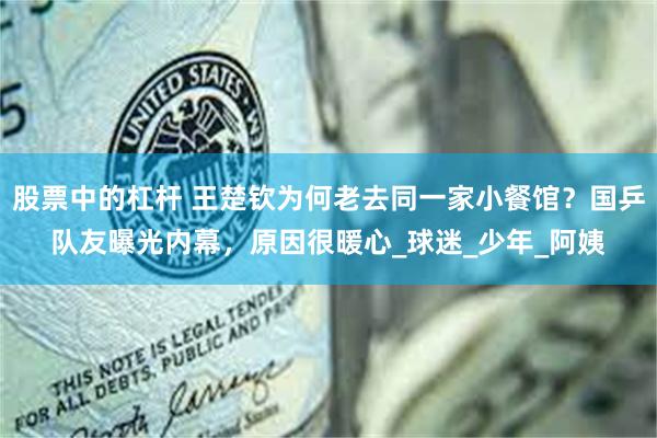 股票中的杠杆 王楚钦为何老去同一家小餐馆？国乒队友曝光内幕，原因很暖心_球迷_少年_阿姨